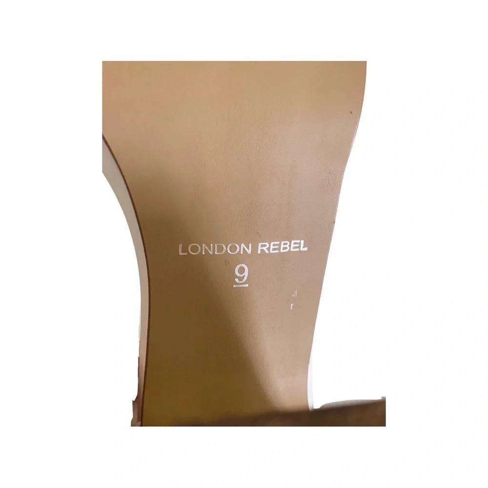 London Rebel Off White Ladies Sandal Size 9 - Picture 9 of 14